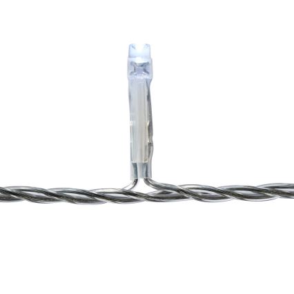 Tenda luminosa LED da esterno 180 LED/7 funzioni 10,9m IP44 bianco freddo