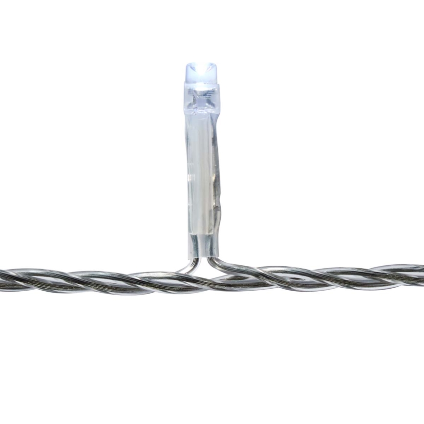 Tenda luminosa LED da esterno 360 LED / 7 funzioni, 14 m, IP44, bianco freddo