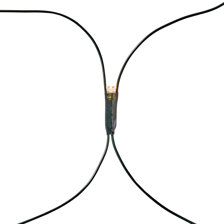 Tenda luminosa LED da esterno 160 LED/7 funzioni 5m IP44 bianco caldo