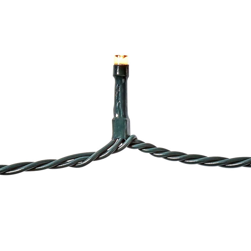Catena luminosa natalizia da esterno a LED 180xLED/7 funzioni 16,5m IP44 bianco caldo