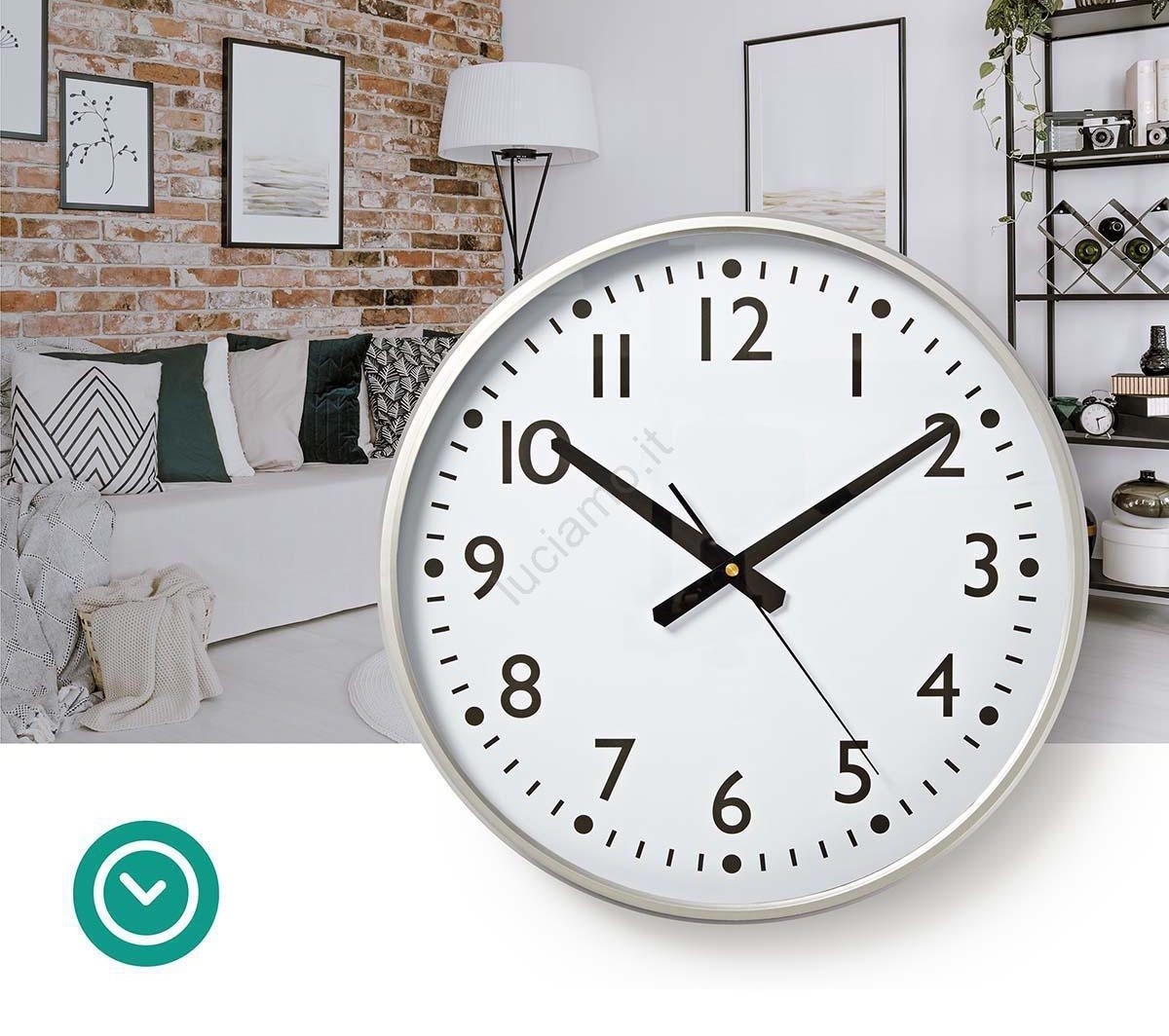 Nedis Orologio Da Parete Rotondo 30 Cm - Design Con Immagine D - copertina