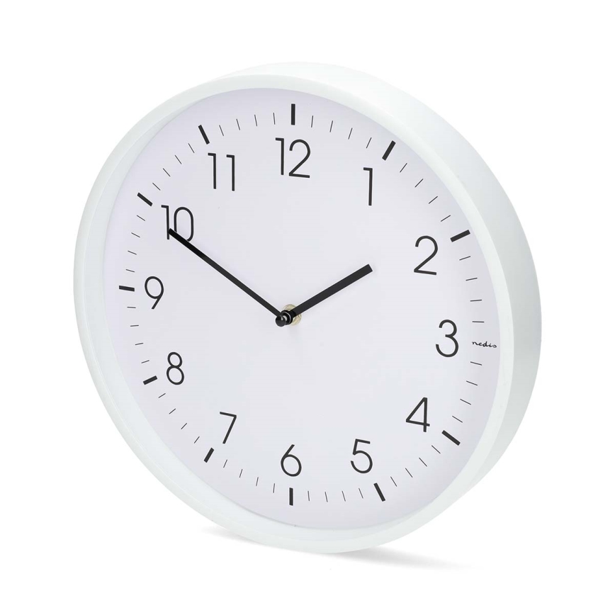 Orologio da parete Ø 30,8 cm 1xAA bianco