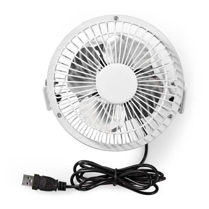 Ventilatore da tavolo 3W/USB 10 cm bianco