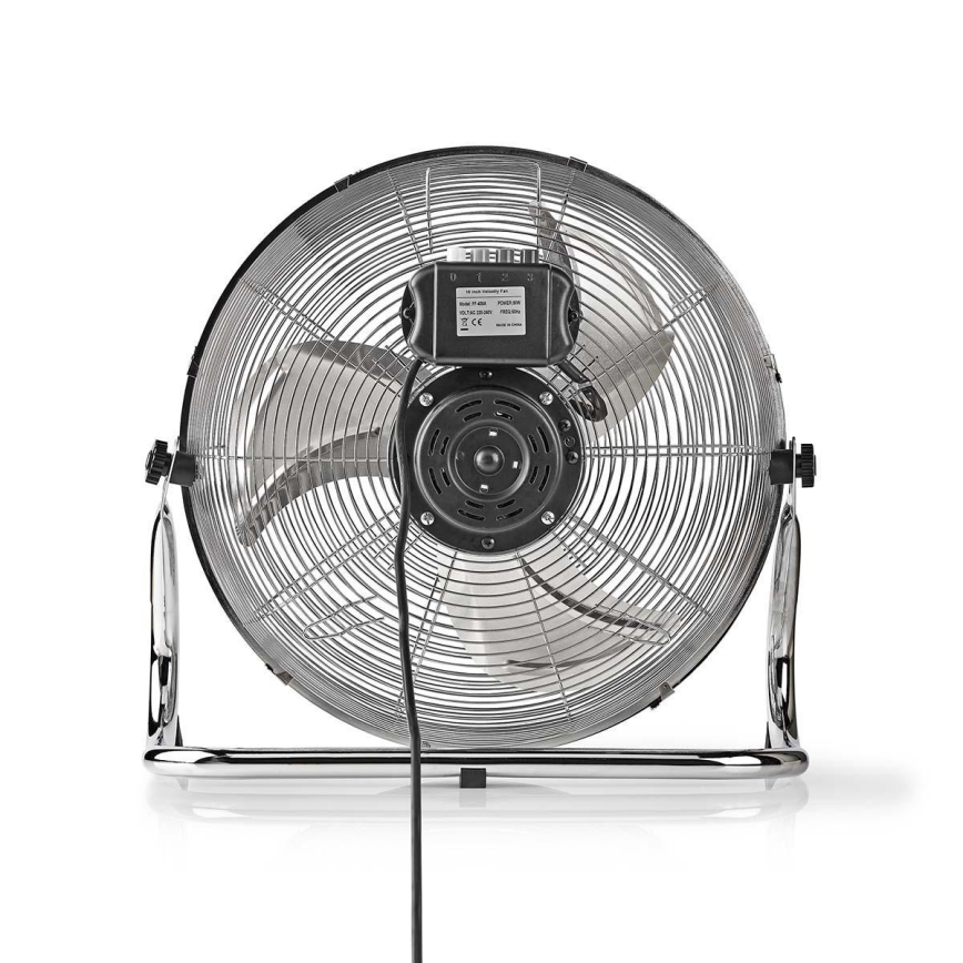 Ventilatore da pavimento 80W/230V cromo lucido