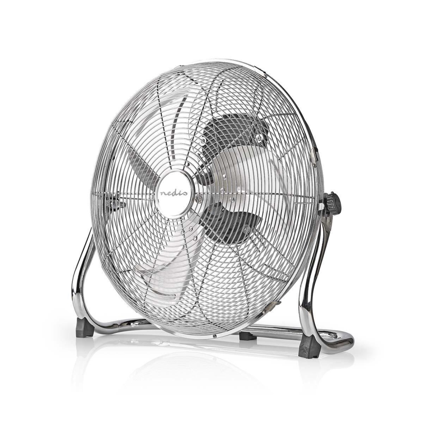 Ventilatore da pavimento 80W/230V cromo lucido