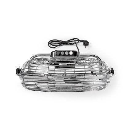 Ventilatore da pavimento 80W/230V cromo lucido