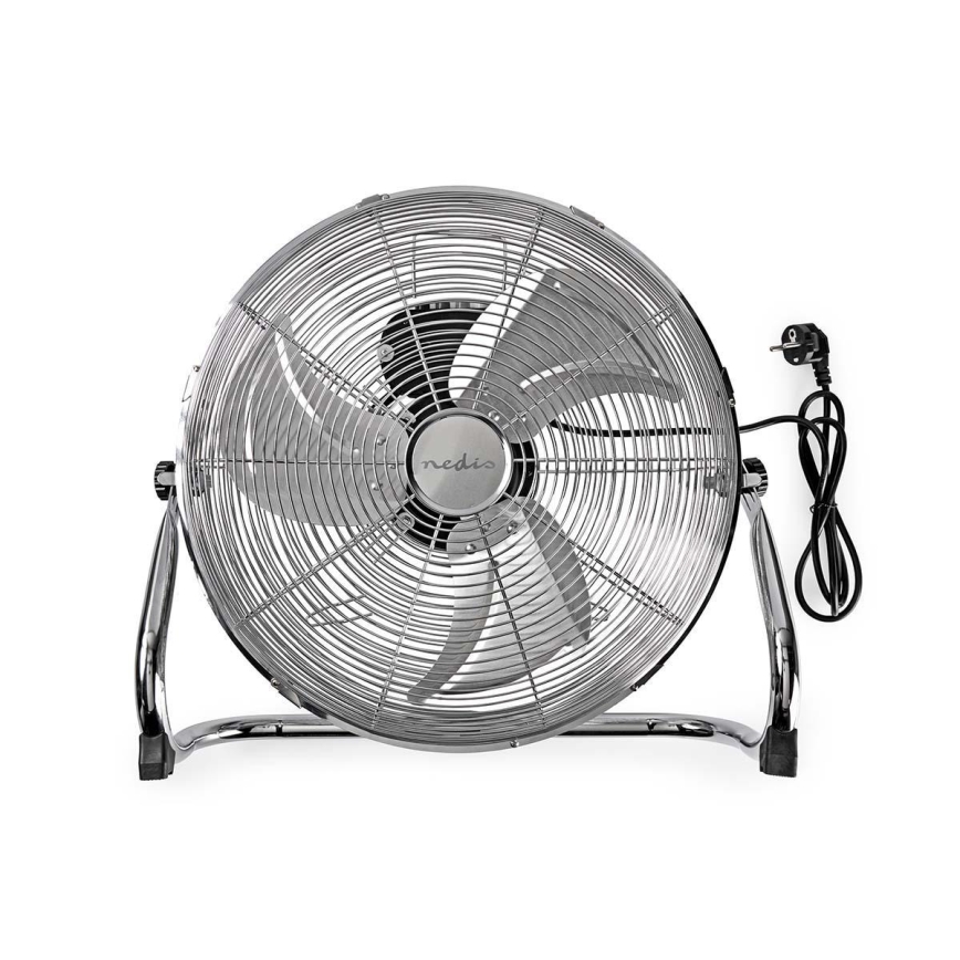 Ventilatore da pavimento 80W/230V cromo lucido
