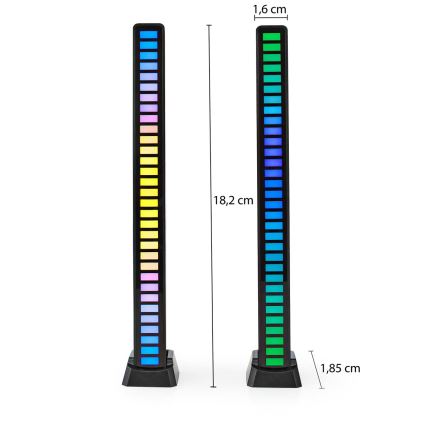 Lampada da tavolo LED RGB ricaricabile LED/250 mAh