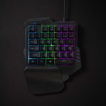 Tastiera da gioco LED RGB a una mano 5V