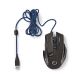 Mouse da gioco LED 800/1600/2400/4000 DPI 8 pulsanti nero