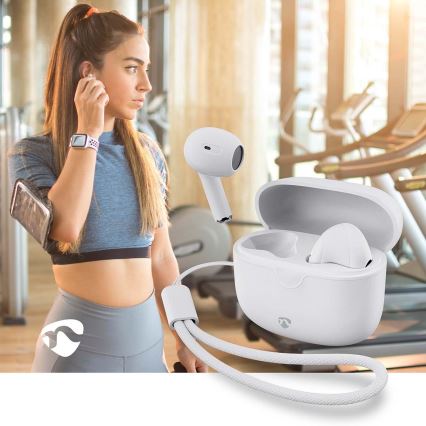 Auricolari wireless 250 mAh + 2x 30 mAh bianco