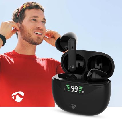 Cuffie wireless con ANC 320 mAh + 2x 40 mAh nero