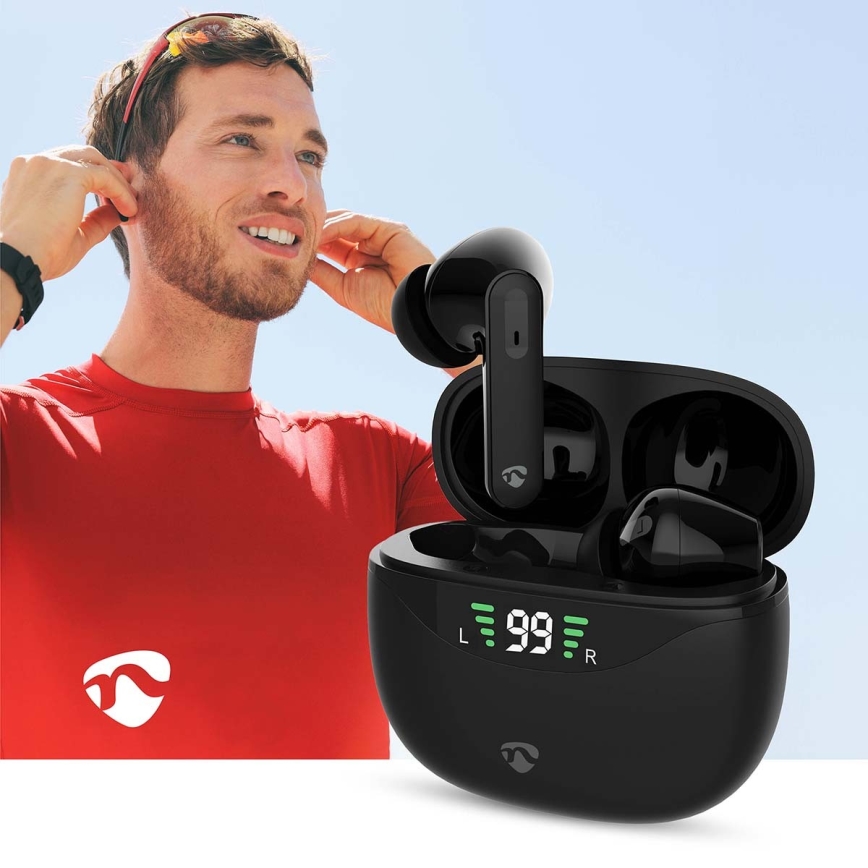 Cuffie wireless con ANC 320 mAh + 2x 40 mAh nero