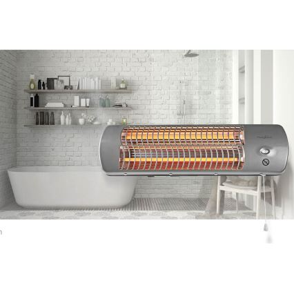 Stufa da bagno 600/1200W/230V IPX4