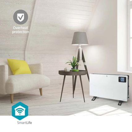 Riscaldatore/convettore elettrico 750/1250/2000W/230V Wi-Fi Tuya + telecomando