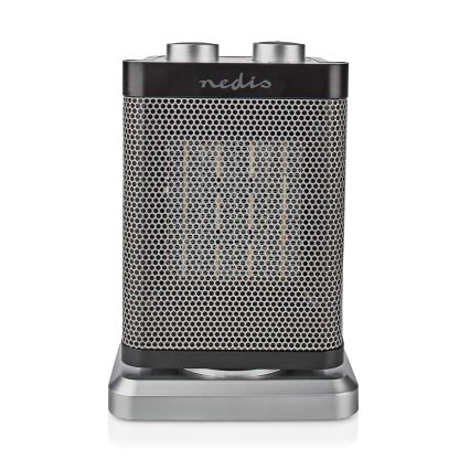 Ventilatore con resistenza in ceramica 1000/1500W/230V argento