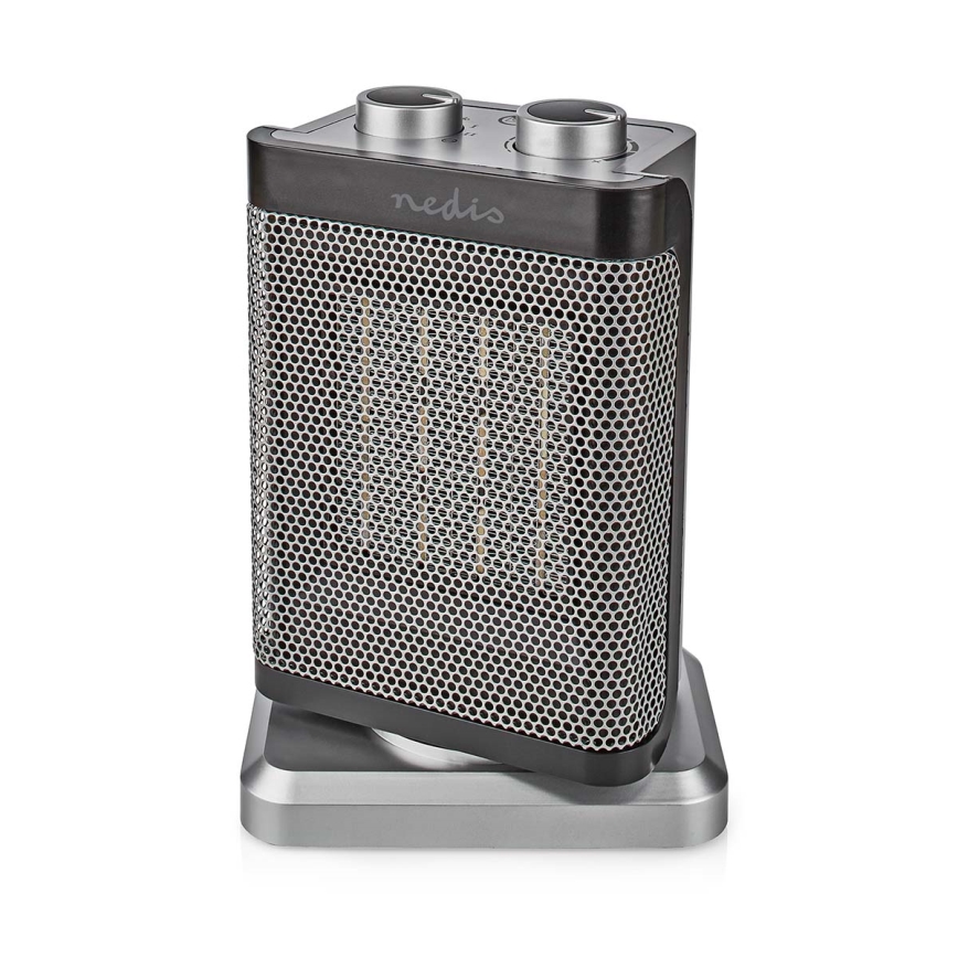 Ventilatore con resistenza in ceramica 1000/1500W/230V argento