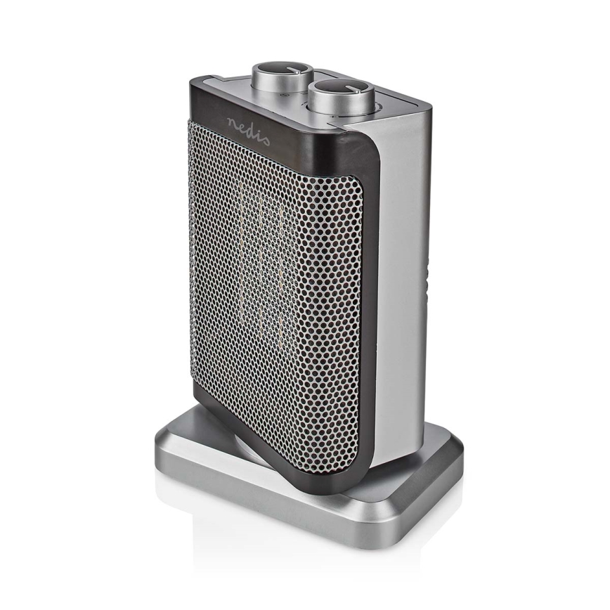 Ventilatore con resistenza in ceramica 1000/1500W/230V argento