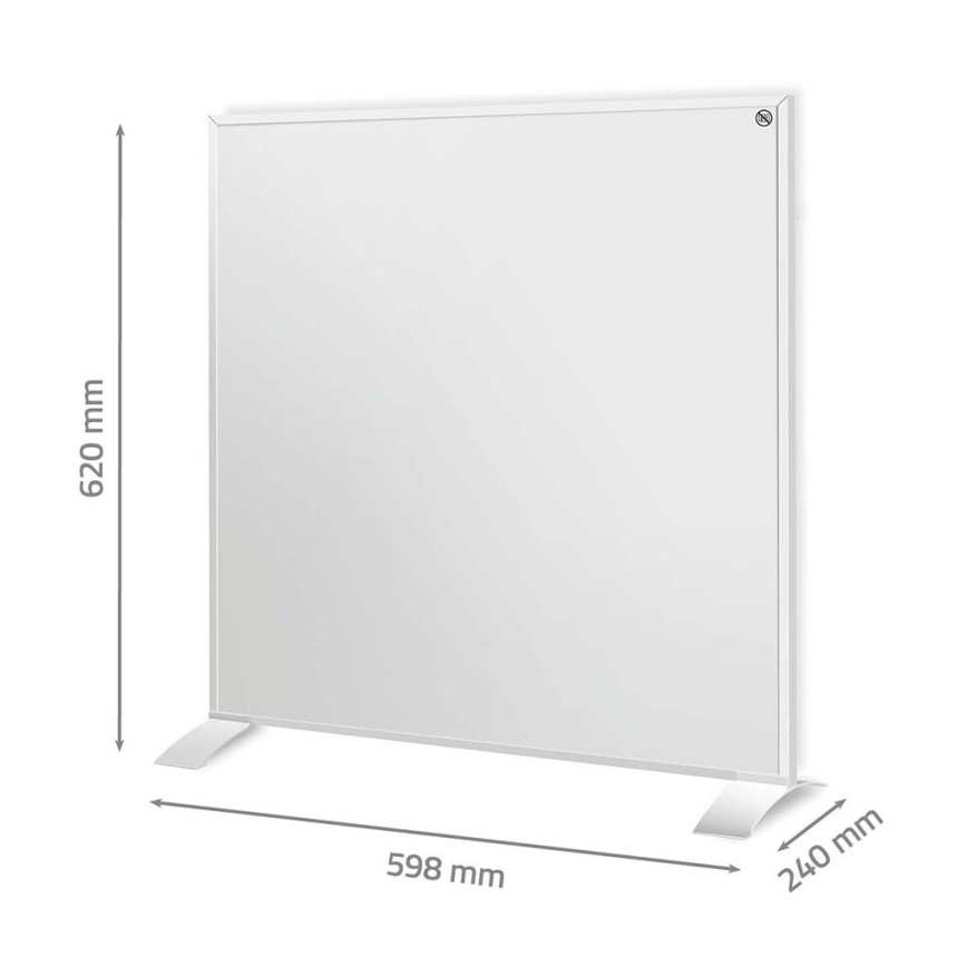 Pannello riscaldante a infrarossi 350W/230V 59,8x62 cm IP44 Wi-Fi Tuya + telecomando