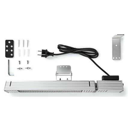 Riscaldatore da esterno 100W/2000W/230V IP65 + telecomando