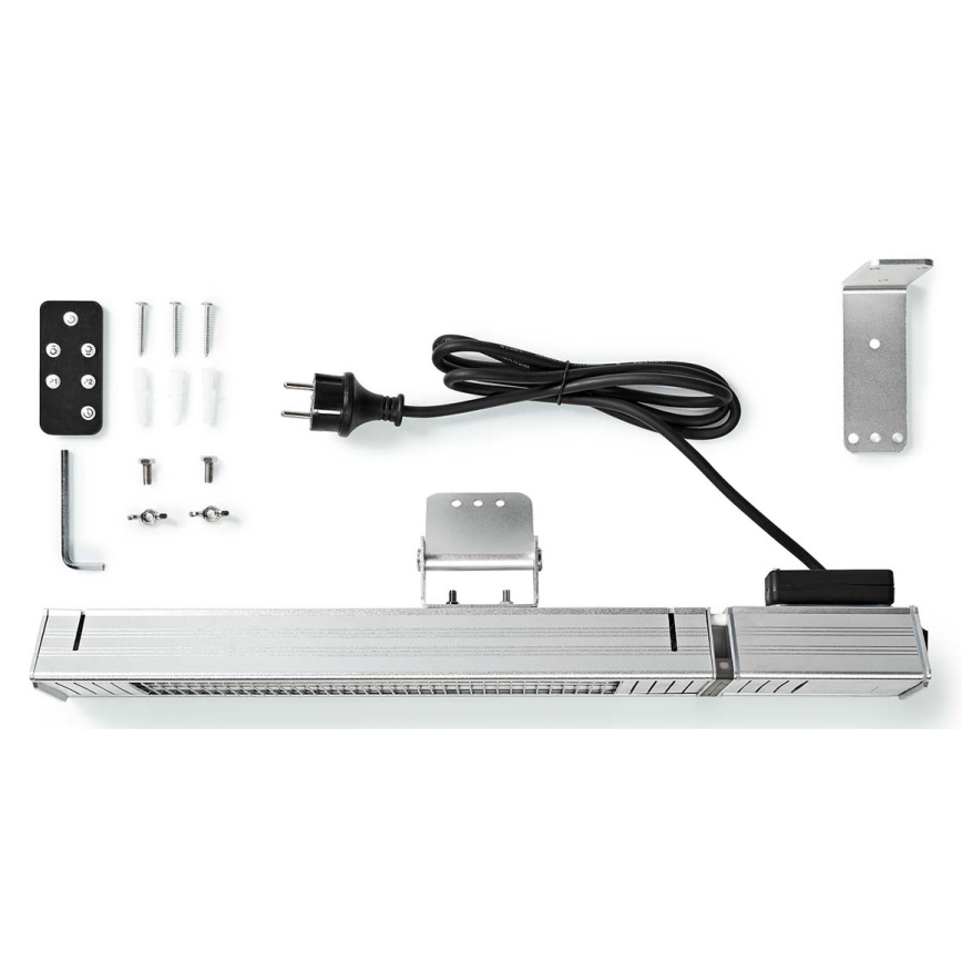 Riscaldatore da esterno 100W/2000W/230V IP65 + telecomando