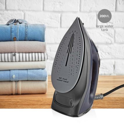 Ferro da stiro a vapore 2200W/230V nero