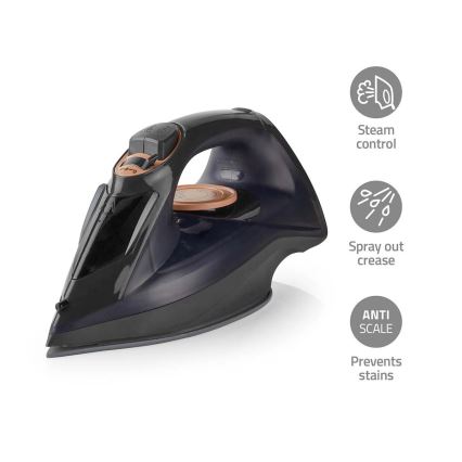 Ferro da stiro a vapore 2200W/230V nero