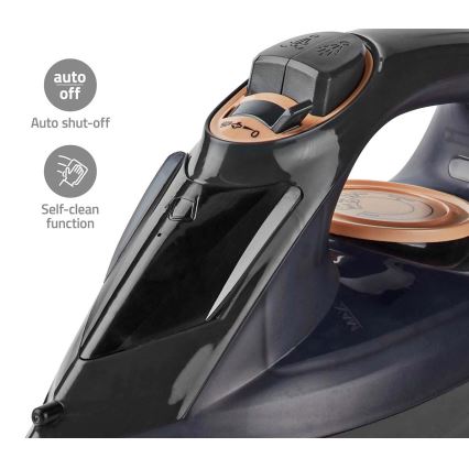 Ferro da stiro a vapore 2200W/230V nero