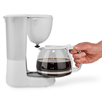 Caffettiera a goccia 1,25 l con funzione di mantenimento della temperatura bianco