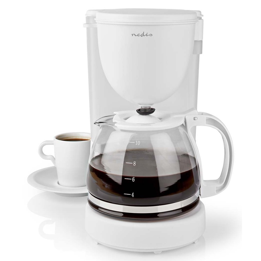Caffettiera a goccia 1,25 l con funzione di mantenimento della temperatura bianco