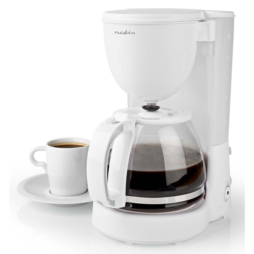 Caffettiera a goccia 1,25 l con funzione di mantenimento della temperatura bianco