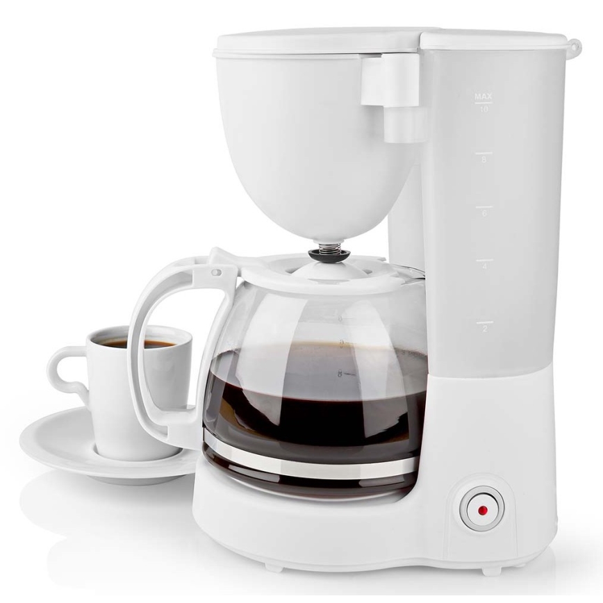 Caffettiera a goccia 1,25 l con funzione di mantenimento della temperatura bianco