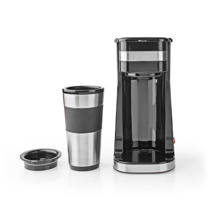 Macchina da caffè monodose 0,4 l con tazza termica da viaggio