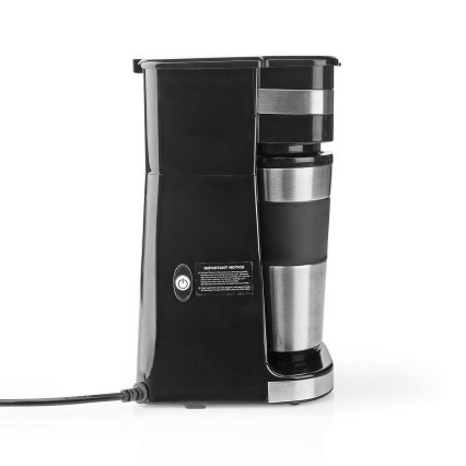Macchina da caffè monodose 0,4 l con tazza termica da viaggio