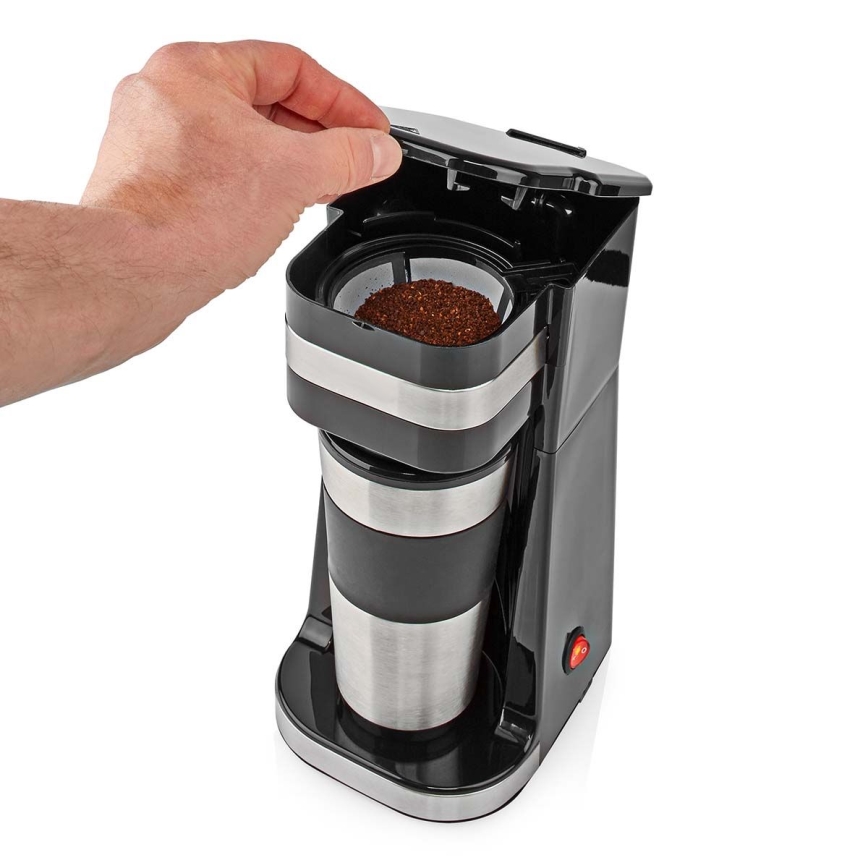 Macchina da caffè monodose 0,4 l con tazza termica da viaggio
