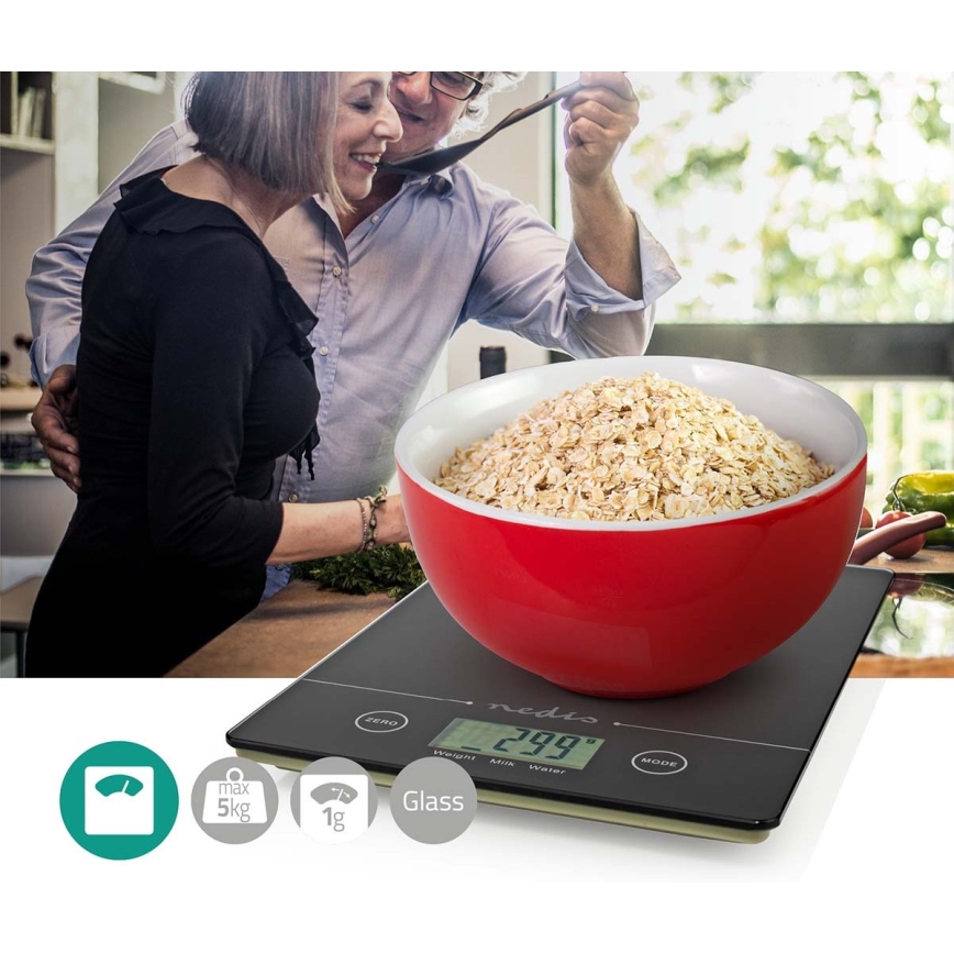 Bilancia Da Cucina Digitale Led Elettronica Fino a 5 Kg