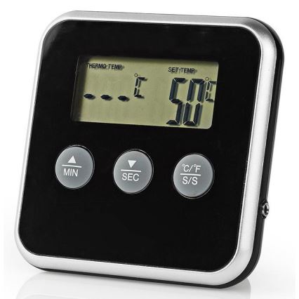 Termometro per carne con display e timer 0-250 °C 1xAAA