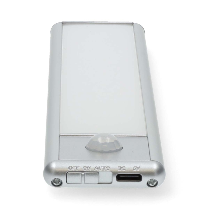 Nedis LCRM01WT - Illuminazione per armadi a LED ricaricabile con sensore LED/1W/1100 mAh 3000K