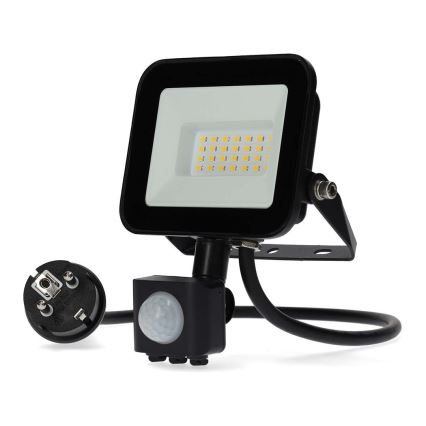 Faro LED con sensore LED/20W/230V 4000K IP44