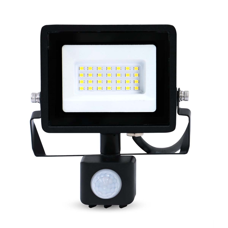 Faro LED con sensore di movimento e crepuscolare da collegare alla presa LED/20W/230V IP44