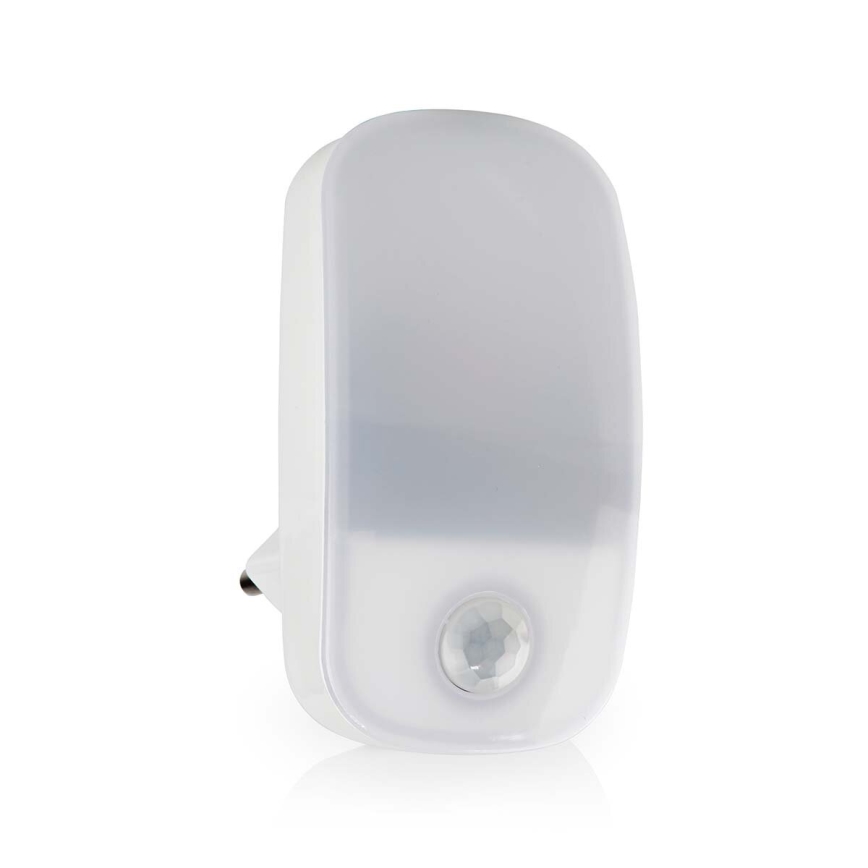 LED Lampada a zoccolo orientabile con sensore di movimento e crepuscolare LED/0,55W/230V bianco