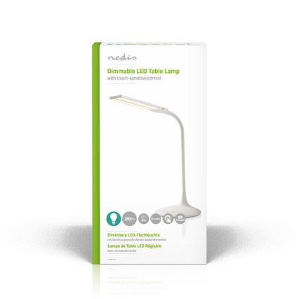 Lampada da tavolo dimmerabile LED/6W/5V 2200 mAh bianca