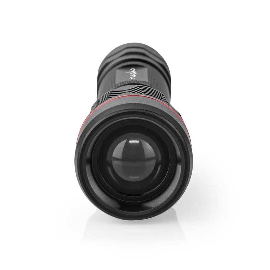 Torcia ricaricabile dimmerabile in alluminio a LED 10W/5V 2200 mAh IPX7 nera