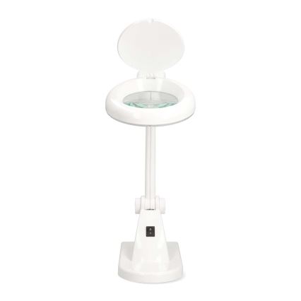 Lampada da tavolo LED con lente d'ingrandimento LED/6W/230V bianca