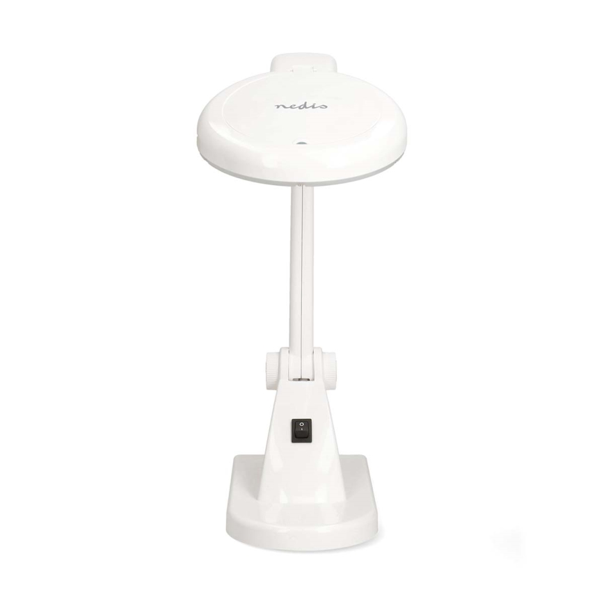 Lampada da tavolo LED con lente d'ingrandimento LED/6W/230V bianca