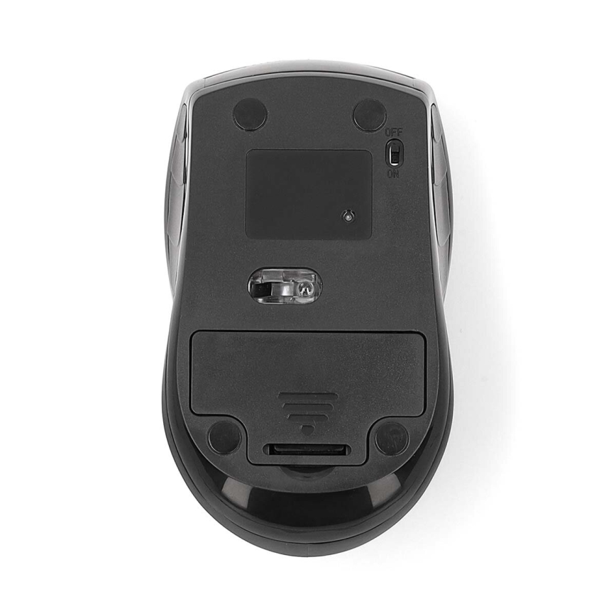 Mouse senza fili 800/1200/1600 DPI 2xAAA nero