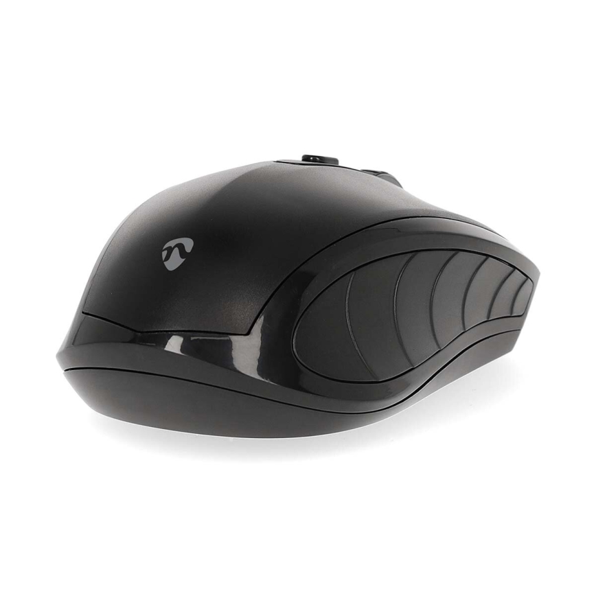 Mouse senza fili 800/1200/1600 DPI 2xAAA nero