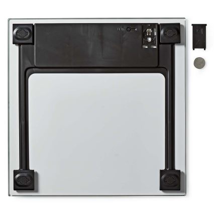 Bilancia pesapersone digitale 1x CR2032 bianca