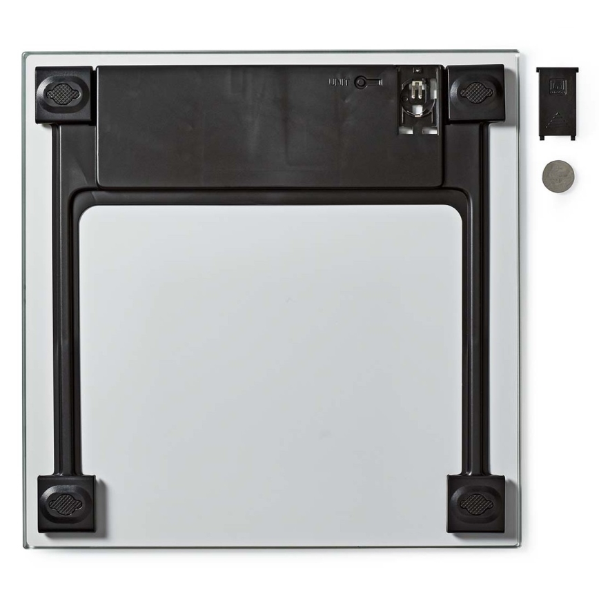 Bilancia pesapersone digitale 1x CR2032 bianca