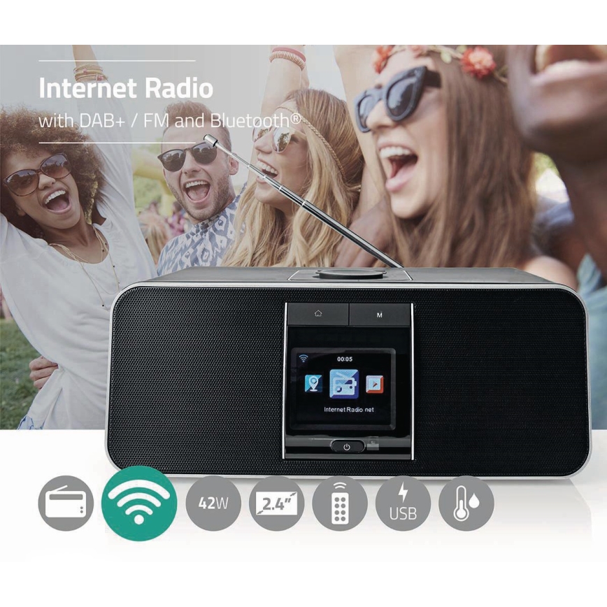 Radio multifunzione 42W/230V Wi-Fi Bluetooth USB+ TC